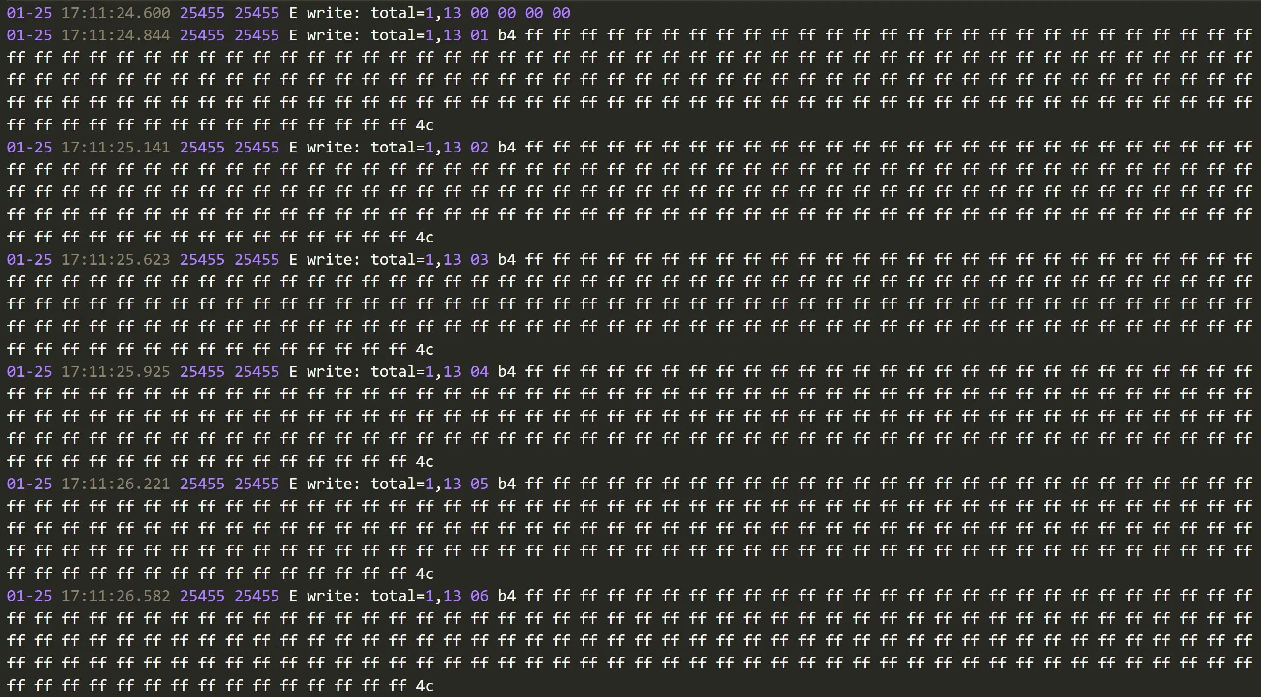 纵向看,注意到那个01 02 03 04 05 06 了嘛?